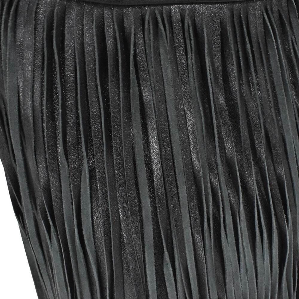 CELINE by Hedi Slimane RARE Fringe Black Bucket Bag in Studded Lambskin Leather! - Picture 3 of 13